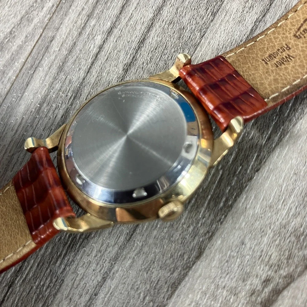 Vintage Wittnauer Men's Automatic Watch 17 Jewels 10K Gold Filled Swiss 1950s